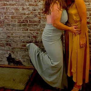 Gray formal lulus dress